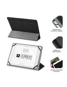FUNDA RIGIDA SUBBLIM FREECAM PARA TABLETS 9.6-11 BLACK