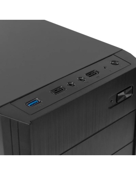 CAJA ORDENADOR NOX LITE 010 ATX DVD BLACK + FUENTE 500W