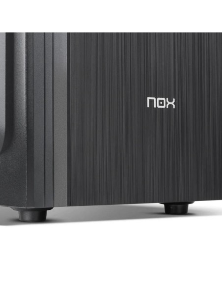 CAJA ORDENADOR NOX LITE 010 ATX DVD BLACK + FUENTE 500W