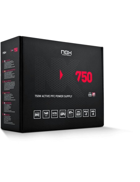 FUENTE DE ALIMENTACION NOX NX750 750W BLACK