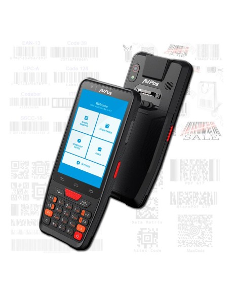 CAPTURADOR PDA AVPOS DC45 4 OCTA/4GB/64GB/WIFI/BT/NFC/2D/4G/KEYB ANDROID