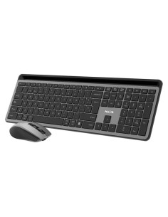 TECLADO + RATON NGS ECLIPSE SLIM SILENT WIRELESS BT MULTI RECARGABLE GREY