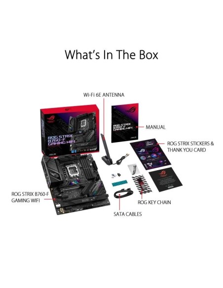 PLACA BASE ASUS ROG STRIX B760-F GAMING WIFI 4XDDR5 HDMI + DP