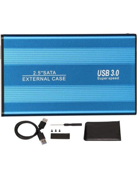 CAJA EXTERNA ONEWAY HDD 2.5 SATA USB 3.0 BLUE