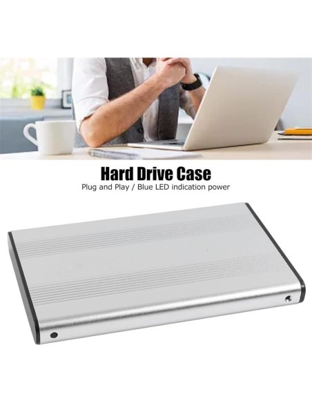 CAJA EXTERNA ONEWAY HDD 2.5 SATA USB 3.0 SILVER