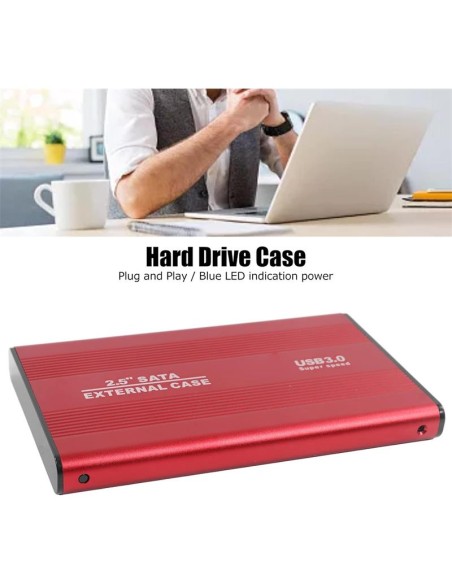 CAJA EXTERNA ONEWAY HDD 2.5 SATA USB 3.0 RED