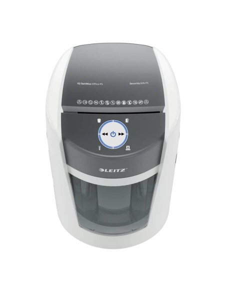 DESTRUCTORA LEITZ IQ OPTIMAX OFFICE P5 AUTOMATICA 35L WHITE