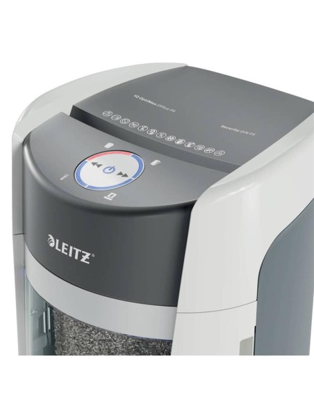 DESTRUCTORA LEITZ IQ OPTIMAX OFFICE P5 AUTOMATICA 35L WHITE