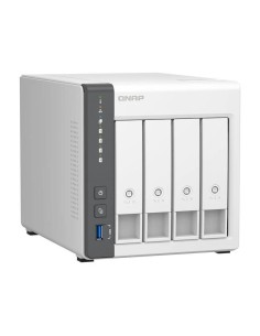 UNIDAD NAS QNAP TS-433-4G RJ45 4 BAHIAS WHITE