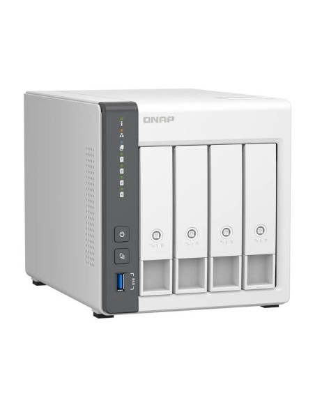 UNIDAD NAS QNAP TS-433-4G RJ45 4 BAHIAS WHITE