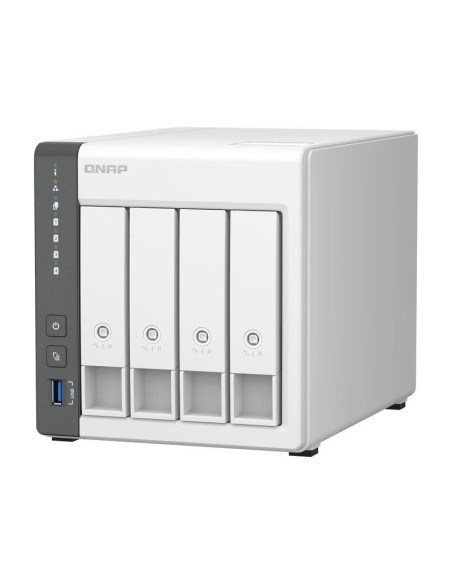 UNIDAD NAS QNAP TS-433-4G RJ45 4 BAHIAS WHITE