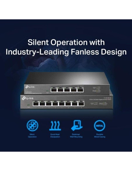 SWITCH TP-LINK GIGABIT 5 PUERTOS 2.5G TL-SG105-M2 METALICA
