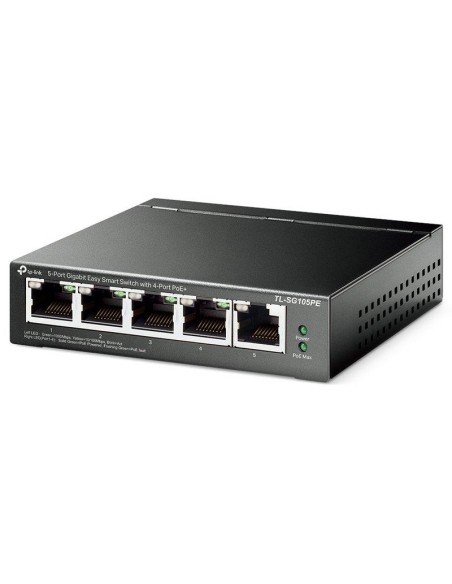 SWITCH TP-LINK TL-SG105PE GIGABIT 5 PUERTOS POE+ EASY SMART