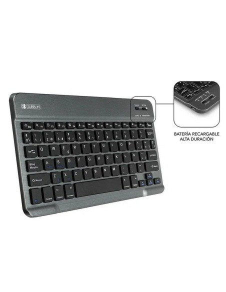 FUNDA SUBBLIM CON TECLADO KEYTAB PRO BLUETOOTH TABLET 10.1-10.8 BLACK