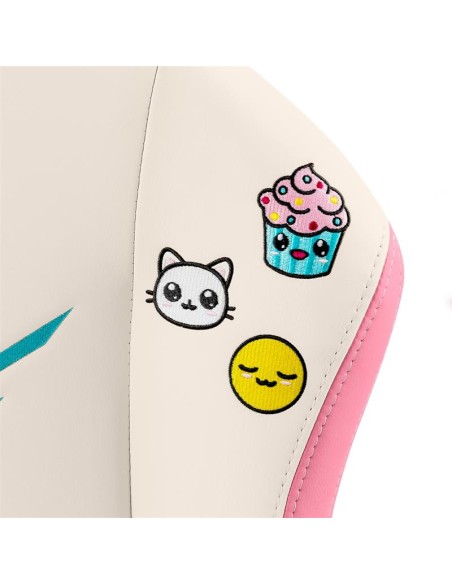 SILLA GAMING PHOENIX NOVA CUERO CREAM EDITION WHITE/PINK
