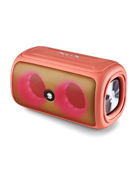 ALTAVOCES NGS ROLLER BEAST RGB PORTATIL WATERPROOF IPX5/BT/USB/AUX/FM CORAL
