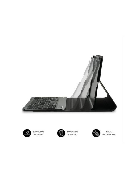 FUNDA SUBBLIM CON TECLADO KEYTAB PRO BT X210 GALAXY A9+ BLACK