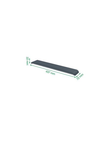 REPOSAMUÑECAS TECLADO LEITZ ERGONOMICO GREY