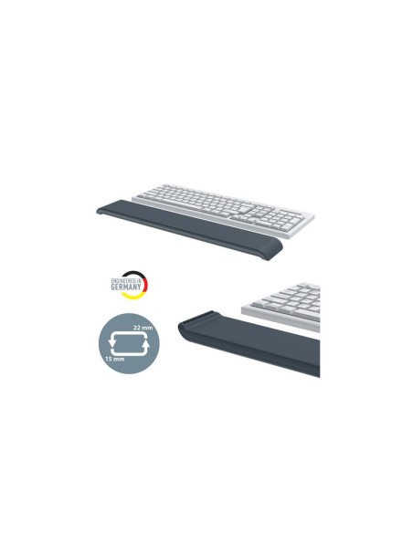 REPOSAMUÑECAS TECLADO LEITZ ERGONOMICO GREY