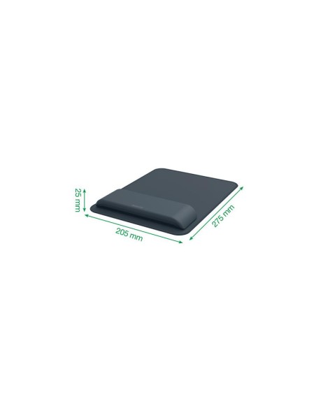 ALFOMBRILLA + REPOSAMUÑECA TECLADO LEITZ ERGONOMICO GREY