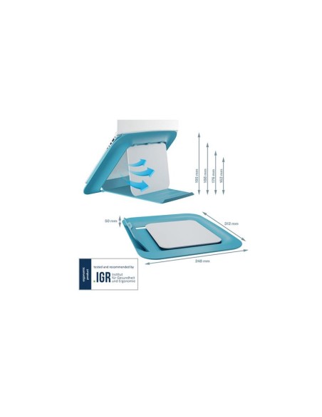 SOPORTE LEITZ SOBREMESA PARA NOTEBOOK ERGONOMICO 13-17 BLUE