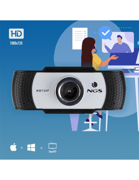 WEBCAM NGS XPRESS CAM 720P HD USB WHITE/BLACK