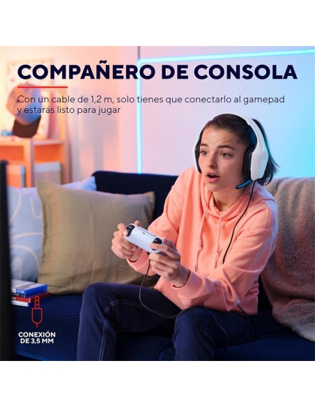 AURICULARES + MICROFONO TRUST GAMING GXT 415PS ZIROX MULTI HEADSET WHITE