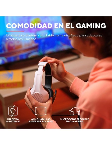 AURICULARES + MICROFONO TRUST GAMING GXT 415PS ZIROX MULTI HEADSET WHITE