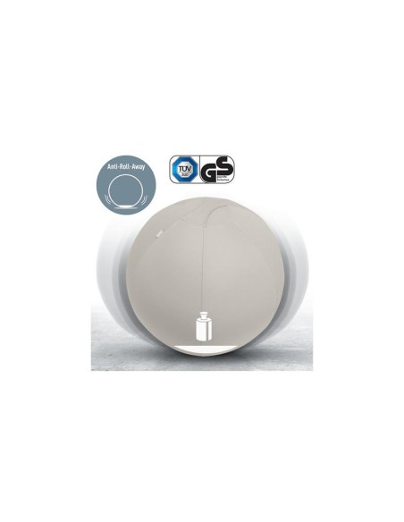 ASIENTO BALON LEITZ ANTIDESLIZANTE ERGO ACTIVE 55CM SILVER