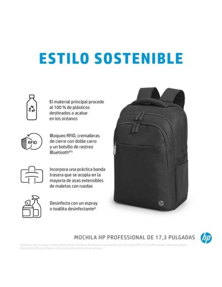 MOCHILA HP PROFESSIONAL BACKPACK 17.3 BLACK