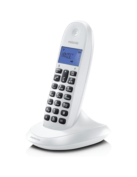 TELEFONO MOTOROLA C1001 CALL BLOCKING DECT WIRELESS WHITE