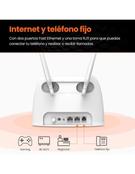WIRELESS ROUTER TENDA 4G06 WIFI 4G 300MBPS VOLTE