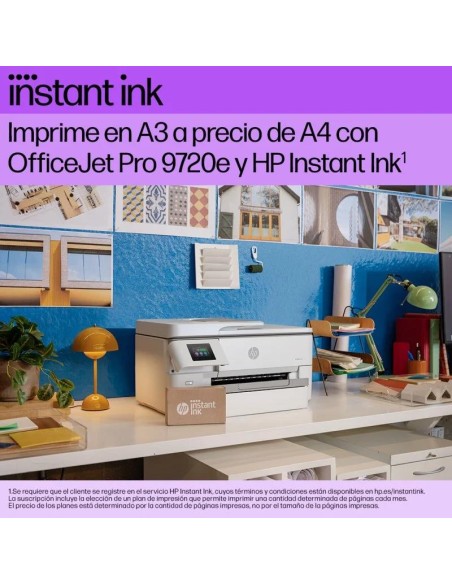 IMPRESORA HP MULTIFUNCION OFFICEJET PRO 9720E COLOR WIFI DUPLEX A3 WHITE