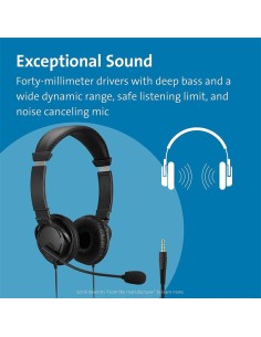 AURICULARES + MICROFONO KENSINGTON K33065WW USB BLACK 2