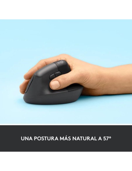 RATON LOGITECH LIFT VERTICAL WIRELESS ERGONOMIC 4000DPI 6 BOTONES BLACK