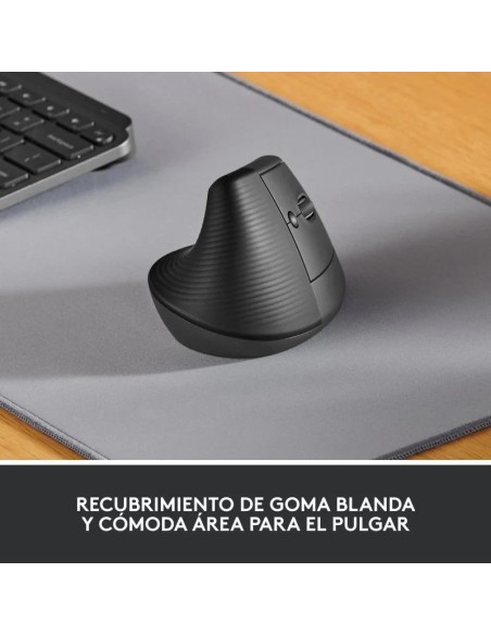 RATON LOGITECH LIFT VERTICAL WIRELESS ERGONOMIC 4000DPI 6 BOTONES BLACK