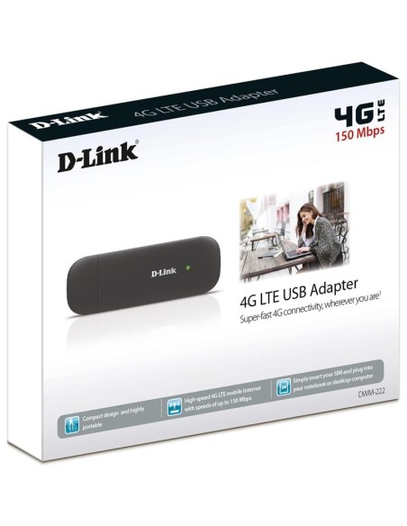 WIRELESS ROUTER PORTABLE D-LINK DWM-222 USB 4G LTE 150MBPS