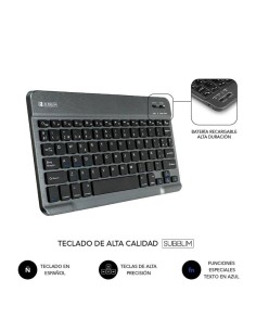 FUNDA + TECLADO SUBBLIM KEYTAB PRO BT PARA TAB LENOVO M11 BLACK 2