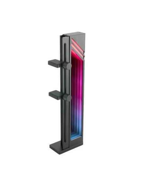SOPORTE MARS GAMING PARA TARJETA DE VIDEO MAGNETICO RGB BLACK
