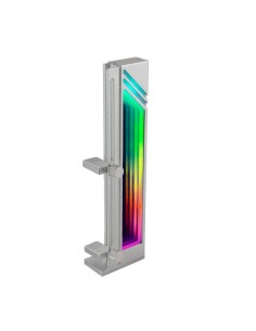 SOPORTE MARS GAMING PARA TARJETA DE VIDEO MAGNETICO RGB SILVER 2