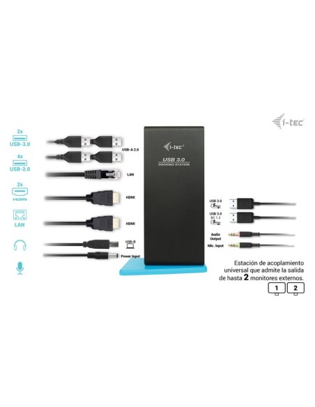 DOCK UNIDAD DOCKING I-TEC 2X HDMI RJ45 USB 3.0