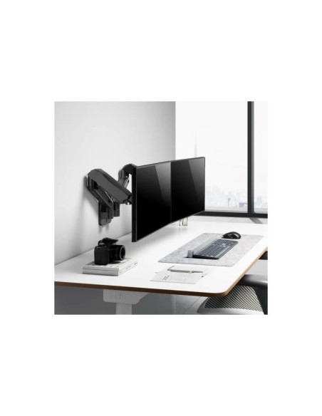 SOPORTE PARED MONITOR AISENS 2 BRAZOS 17-32 9KG BLACK