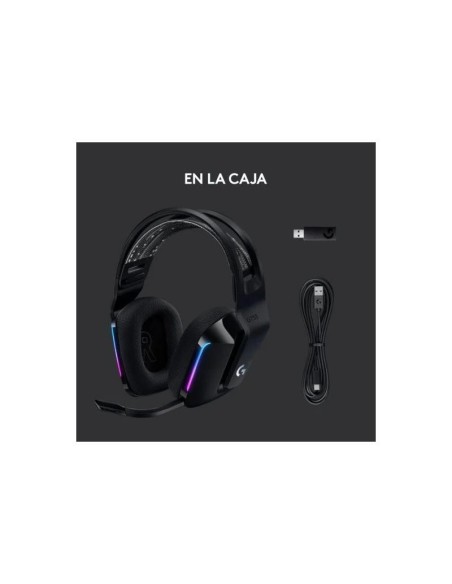 AURICULARES + MICROFONO LOGITECH GAMING G733 RGB WIRELESS BLACK