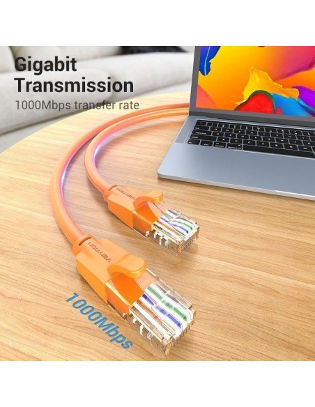 CABLE DE RED CAT6 UTP 1M VENTION ORANGE