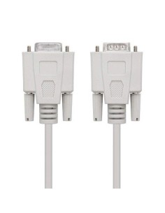 CABLE SERIE NANOCABLE RS232 DB9/M - DB9/H 3M WHITE 2