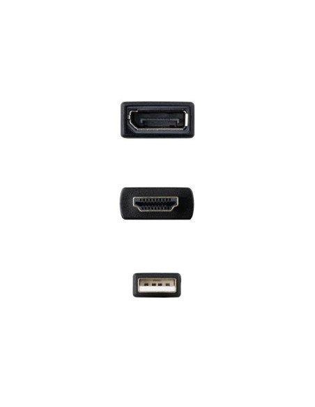 CABLE CONVERSOR NANOCABLE HDMI A DISPLAYPORT 20CM BLACK