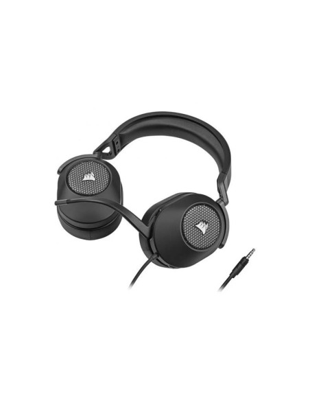 AURICULARES + MICROFONO CORSAIR HS65 USB GAMING HEADSET RGB 7.1 BLACK