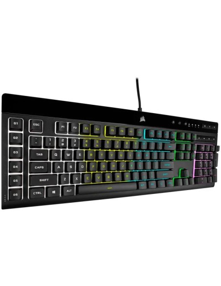TECLADO GAMING CORSAIR K55 PRO USB ICUE RGB BLACK + REPOSAMUÑECA
