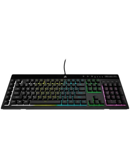 TECLADO GAMING CORSAIR K55 PRO USB ICUE RGB BLACK + REPOSAMUÑECA
