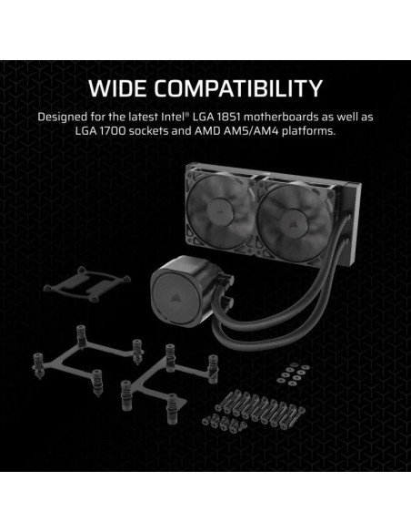 REFRIGERACION LIQUIDA CPU CORSAIR NAUTILUS 240MM BLACK